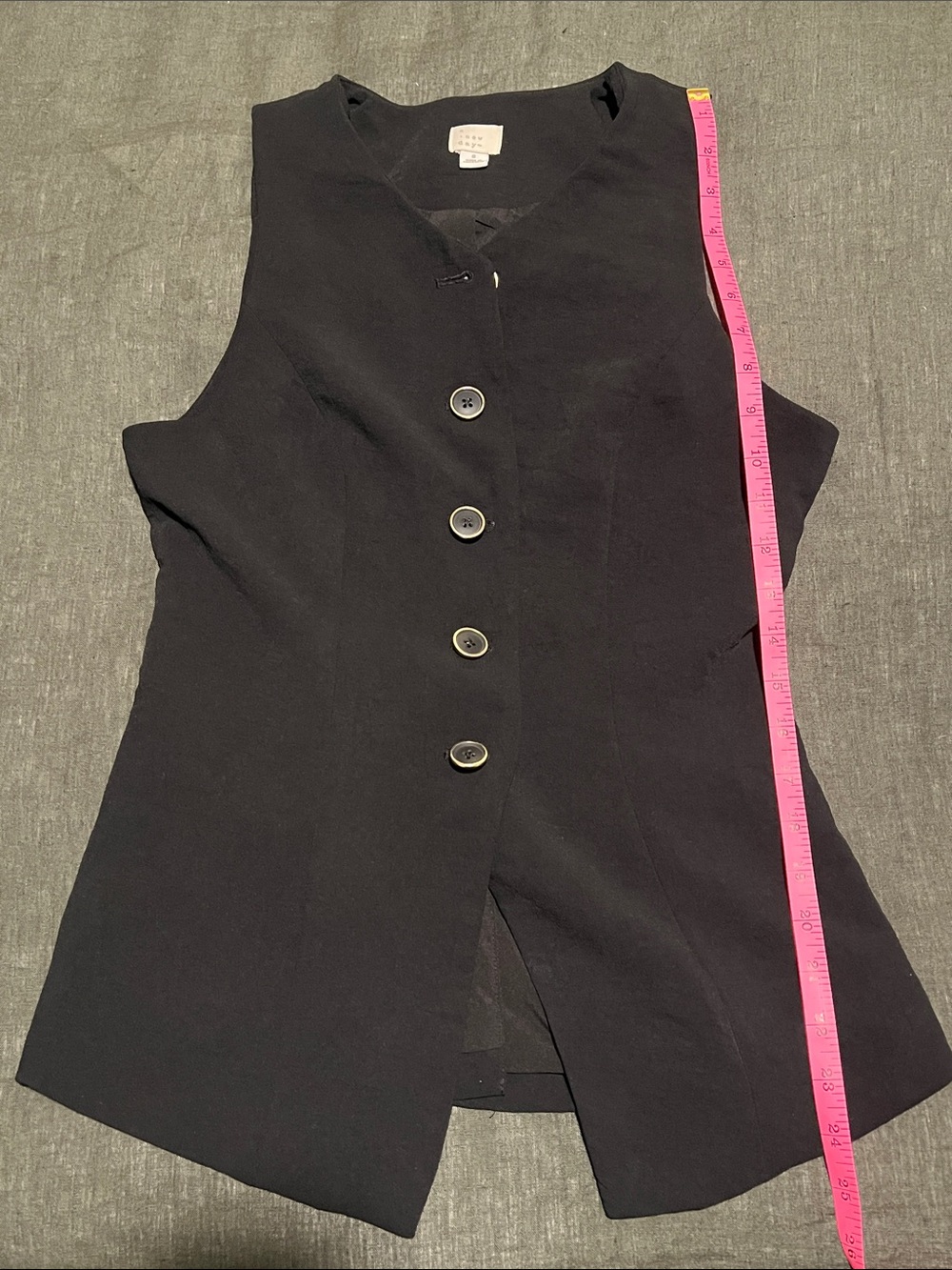 Black blazer vest - Picture 3 of 6